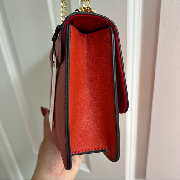 BCBGeneration Fiery red orange crossbody bag - Picture 13 of 16